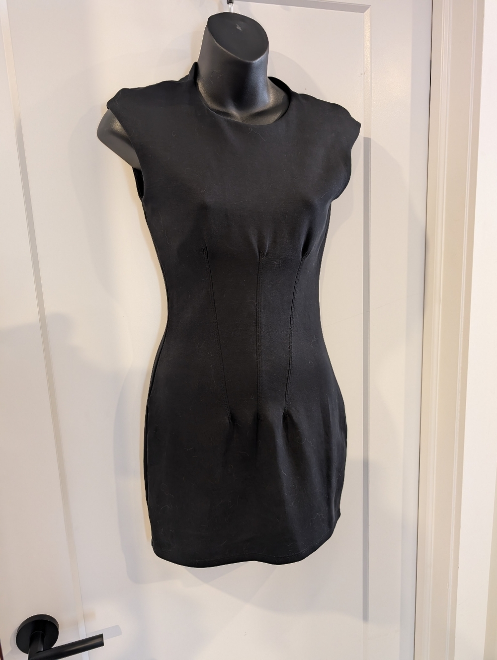Zara Black Bodycon Dress Small